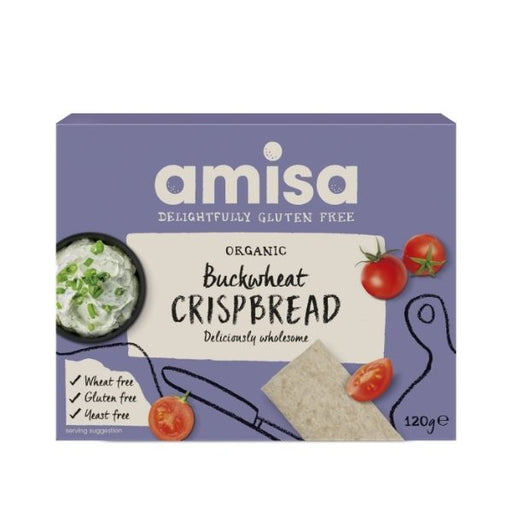 Amisa Organic Gluten-Free Buckwheat Crispbread - 120g - FoodCraft Online Store 