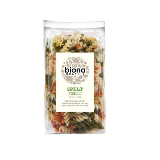 Biona Organic Spelt Tricolore Fusilli - 250g - FoodCraft Online Store 