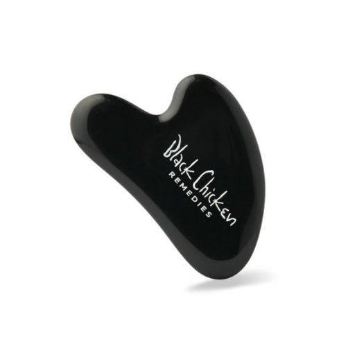 Black Chicken Remedies Black Obsidian Gua Sha Facial Massage & Contouring Tool - FoodCraft Online Store 