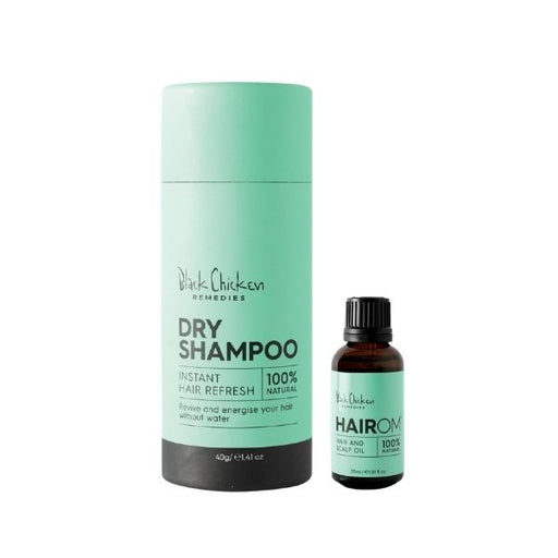 Black Chicken Remedies Natural Dry Shampoo + Free Bottle of Hair and Scalp Oil - FoodCraft Online Store 