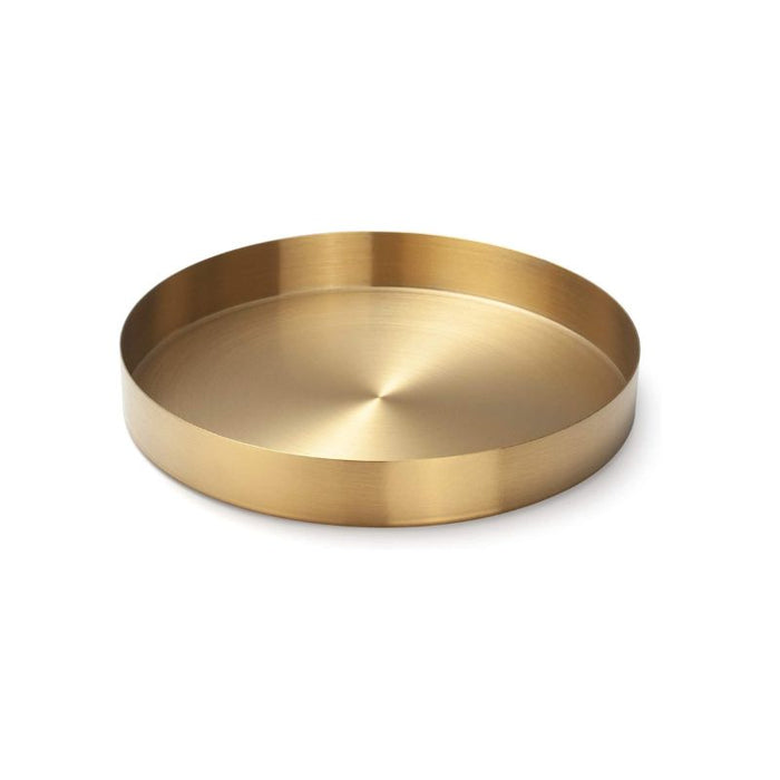 Brass Round Serving Tray - 12.5cm x 2.3cm