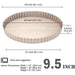 Chef Made 9.5" Non-Stick Loose Bottom Quiche Pan - WK9063 - FoodCraft Online Store 