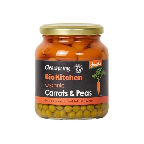Clearspring Bio Kitchen Organic Carrots & Peas - 350g - FoodCraft Online Store 