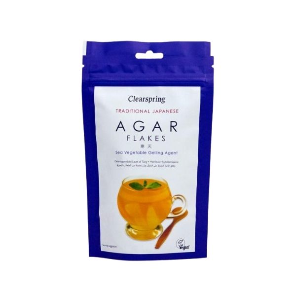 Clearspring Japanese Agar Flakes Sea Vegetable Gelling Agent - 28g - FoodCraft Online Store 