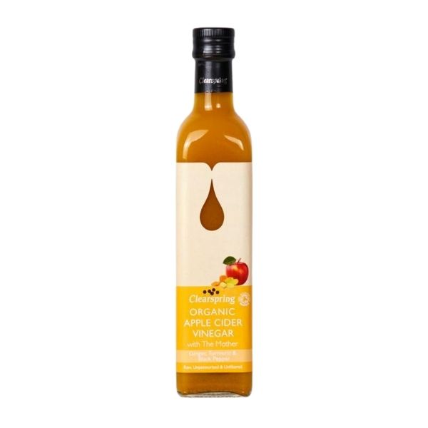 Clearspring Organic Apple Cider Vinegar with the Mother (Ginger, Turmeric & Black Pepper) - 500ml - FoodCraft Online Store 