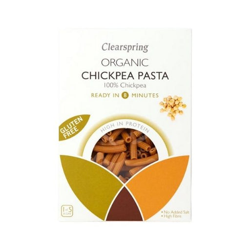 Clearspring Organic Gluten Free Chickpea Pasta Sedanini - 250g - FoodCraft Online Store 