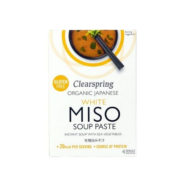 Clearspring Organic Instant White Miso Soup Paste - 4 x 15g - FoodCraft Online Store 