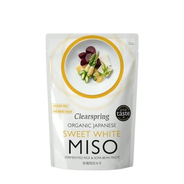 Clearspring Organic Japanese Sweet White Miso Paste - Pasteurised - 250g - FoodCraft Online Store 
