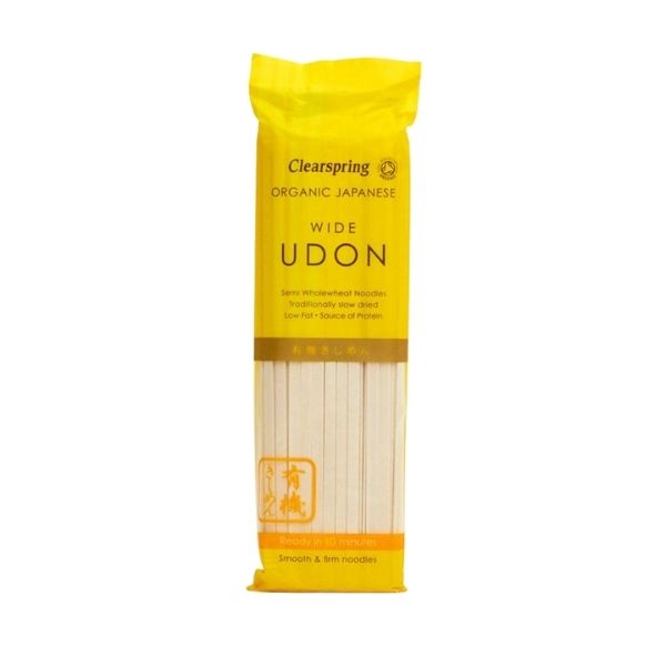 Clearspring Organic Japanese Wide Udon Noodles - 200g - FoodCraft Online Store 