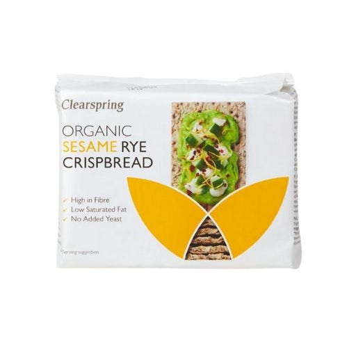 Clearspring Organic Sesame Rye Crispbread - 200g - FoodCraft Online Store 