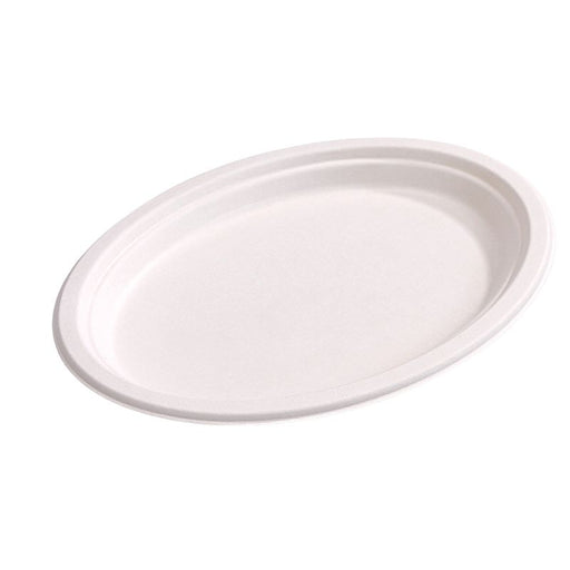Compostable Oval Bagasse Plate (20 plates) - Foodcraft Online Store