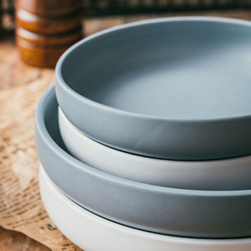 Grey Blue Porcelain Plate - 15.3cm x 3cm - FoodCraft Online Store 