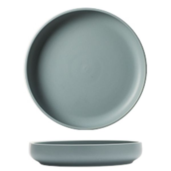 Grey Blue Porcelain Plate - 20cm x 4cm - FoodCraft Online Store 