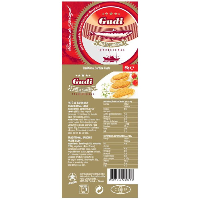 Gudi Original Sardine Paté 65g - Foodcraft Online Store