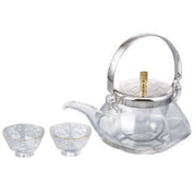 Hario Sake Cooler "Kaku Chirori" Glass Set - FoodCraft Online Store 