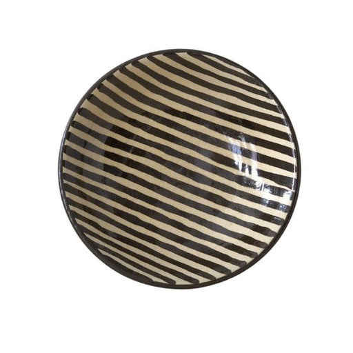 	 Ikutouen Handmade SEN-1 Striped Plate 22 x 5cm