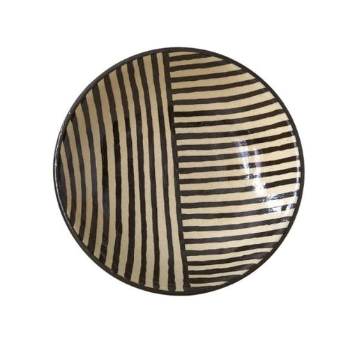 	 Ikutouen Handmade SEN-2 Striped Plate 22 x 5cm