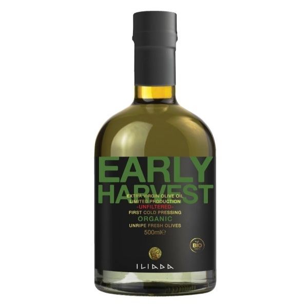 ILIADA Early Harvest Organic Unfiltered Olive Oil - 500ml - FoodCraft Online Store 