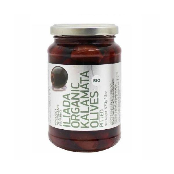 ILIADA Organic Kalamata Olives Pitted - 370g - FoodCraft Online Store 