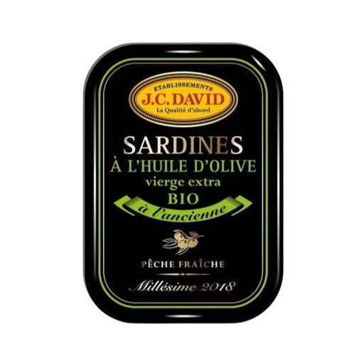 J.C. David Sardines (Aged in Organic Olive Oil) - 115g - FoodCraft Online Store 
