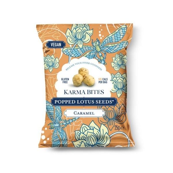 Karma Bites Popped Caramel Lotus Seeds - 25g - FoodCraft Online Store 