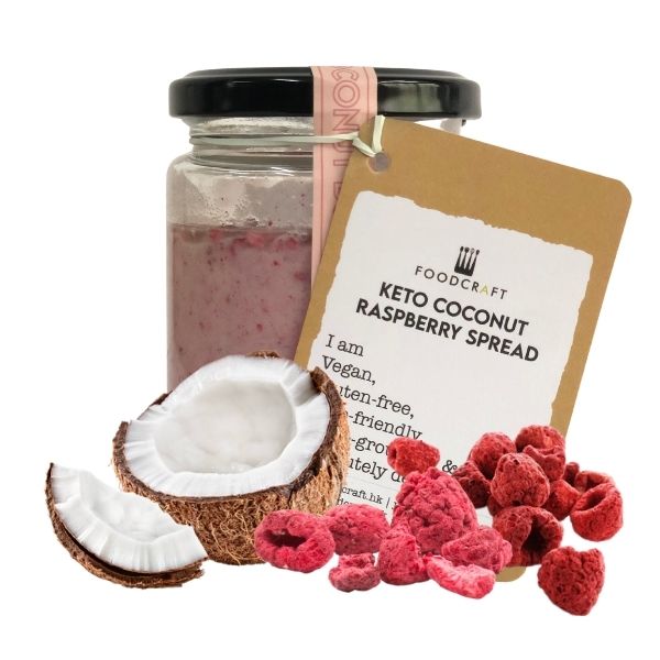 Keto Coconut Raspberry Spread - 180g - FoodCraft Online Store 