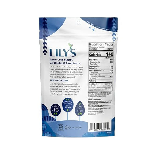 Lily's Stevia Sweetened Dark Chocolate Covered Almonds - 99g - FoodCraft Online Store 