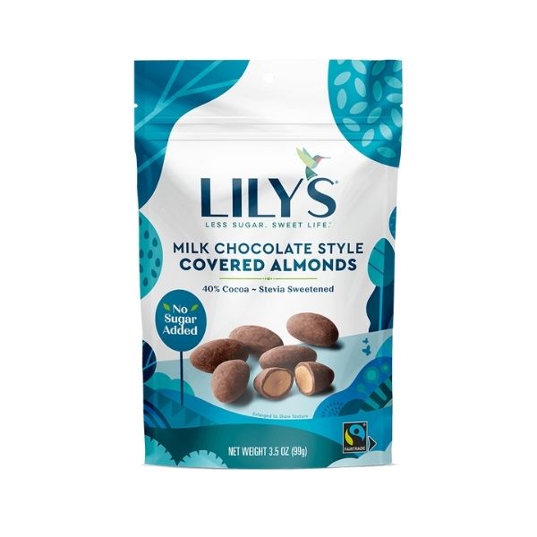 Lily's Stevia Sweetened Milk Chocolate Covered Almonds - 99g - FoodCraft Online Store 