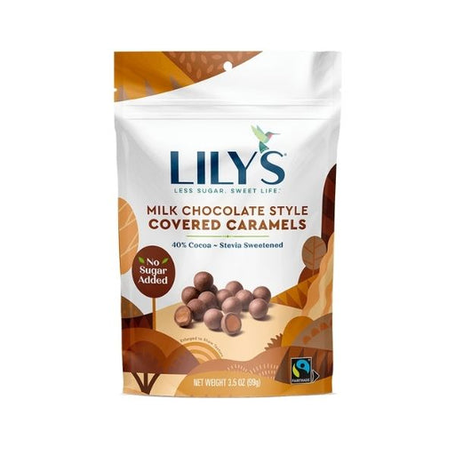 Lily's Stevia Sweetened Milk Chocolate Covered Caramels - 99g - FoodCraft Online Store 