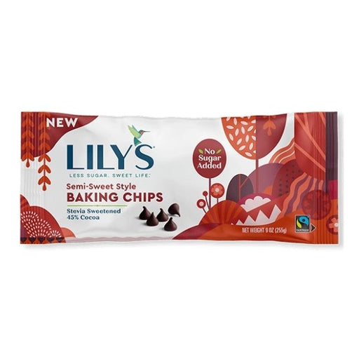 Lily's Stevia Sweetened Semi Sweet Baking Chips - 255g - FoodCraft Online Store 