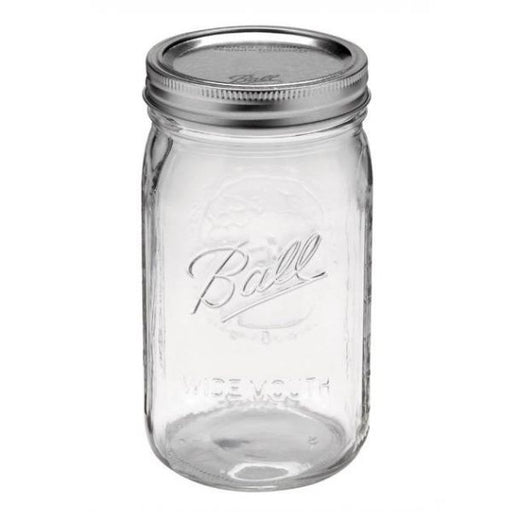 Mason Jar with Two Types of Lids & Straw - 24oz - FoodCraft Online Store 