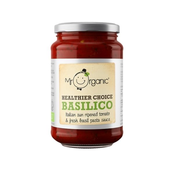 Mr Organic Healthier Choice Basilico Pasta Sauce - 350g - FoodCraft Online Store 