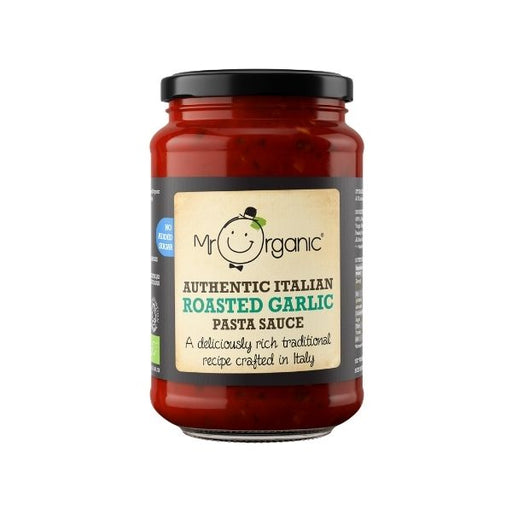 Mr Organic No Added Sugar Authentic Italian Roasted Garlic Pasta Sauce - 350g - FoodCraft Online Store 