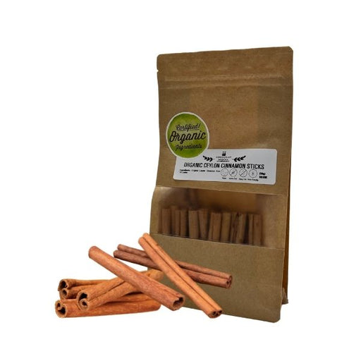 Organic Ceylon Cinnamon Sticks - 50g - FoodCraft Online Store 