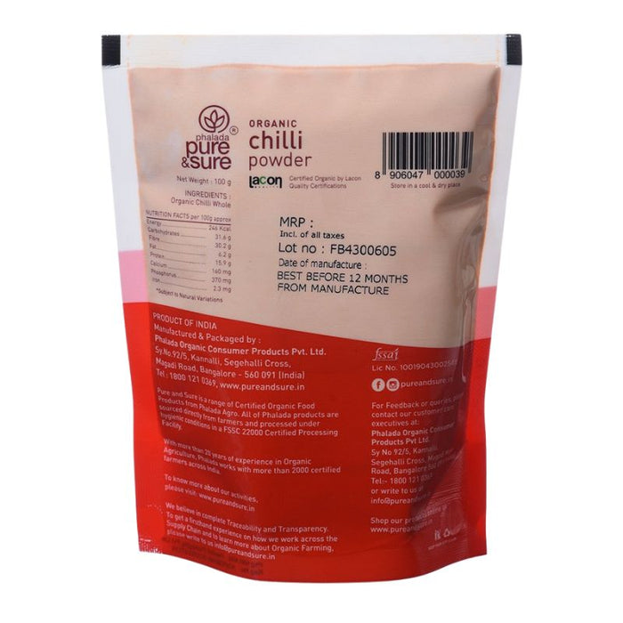 Organic Chili Powder – 100g — FoodCraft Online Store