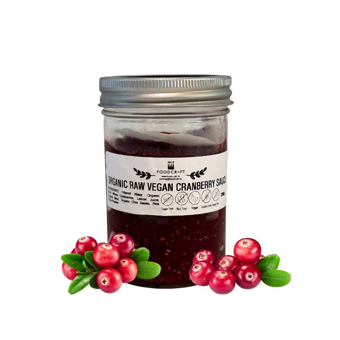 Organic Raw Vegan Cranberry Sauce - 200g