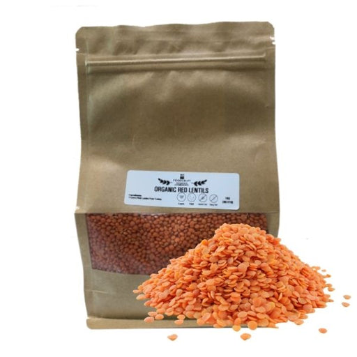 Organic Red Lentils - 1kg - FoodCraft Online Store 