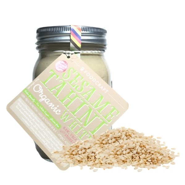 Organic Stone Ground Raw Tahini Sesame Butter - 454g - FoodCraft Online Store 