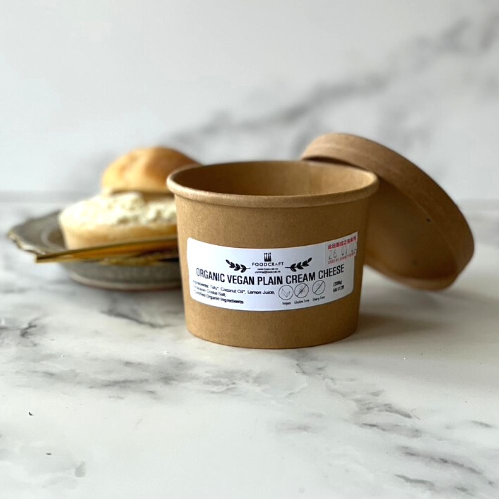 Organic Vegan Plain Cream Cheese - 200g - FoodCraft Online Store