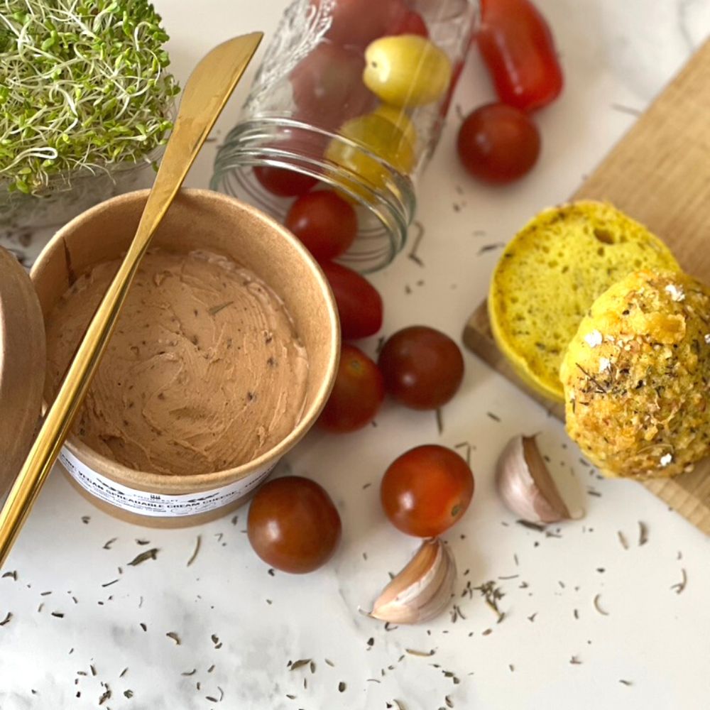 Organic Vegan Spreadable Tomato Cream Cheese - 180g - FoodCraft Online Store