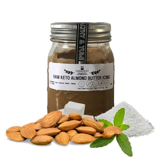 Raw Keto Almond Butter Icing - 400g - FoodCraft Online Store 
