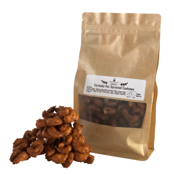 Seriously Hot Sprouted Cashews - 250g - FoodCraft Online Store 