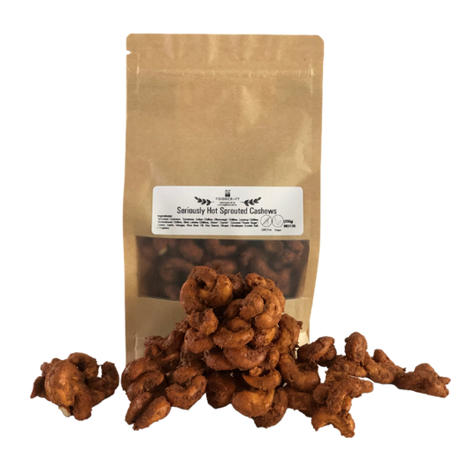 Seriously Hot Sprouted Cashews - 250g - FoodCraft Online Store 