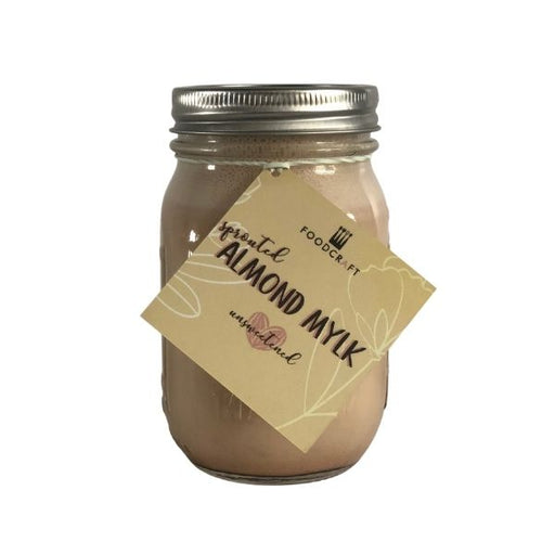 Sprouted Unsweetened Fresh 'Whole' Almond Mylk - 500ml - FoodCraft Online Store 