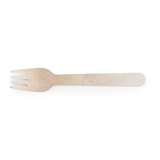 Vegware 6 inch Compostable Wood Fork (20pc) - FoodCraft Online Store 
