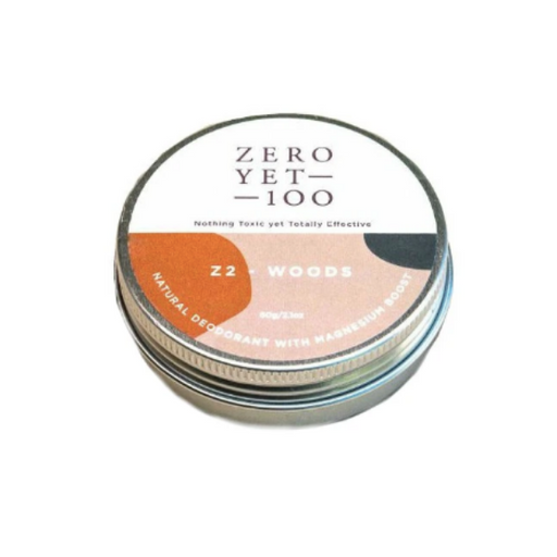 Zero Yet 100 - Z2 Woods Deodorant Aluminium Pot 60g - FoodCraft Online Store 