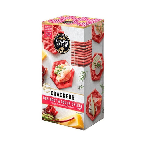 Gluten Free Beetroot & Gouda Cheese Crackers - Foodcraft Online Store